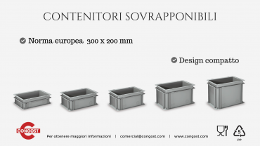 Nuovo gamma: Contenitori Sovrapponibili