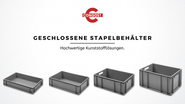 Logistik- und Lagerlösungen: Geschlossene Stapelbehälter