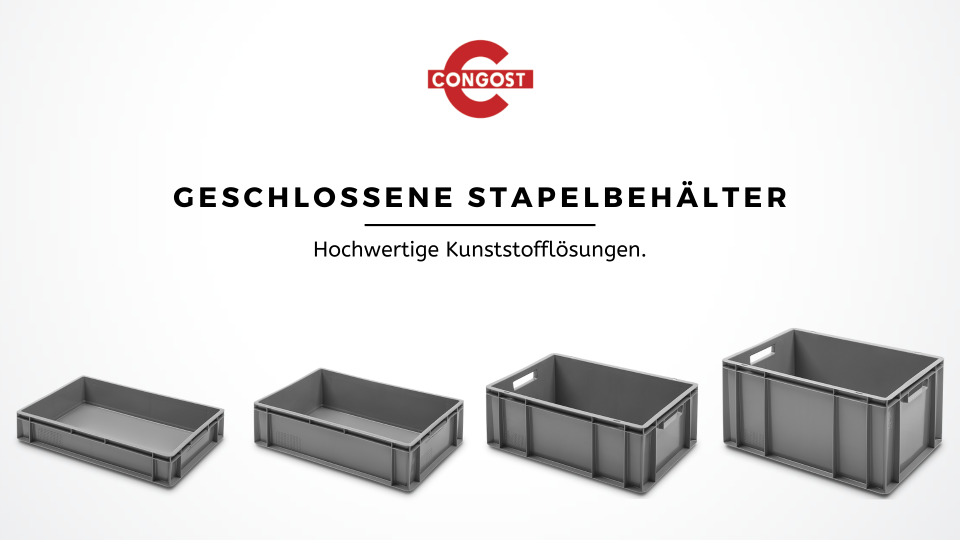Logistik- und Lagerlösungen: Geschlossene Stapelbehälter