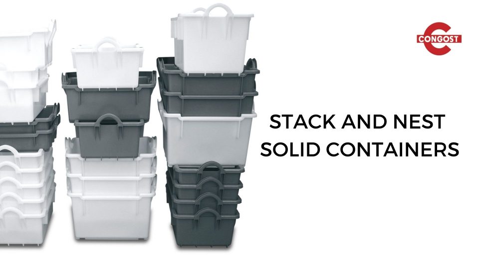 Stackable and Nestable Solid Containers from Congost
