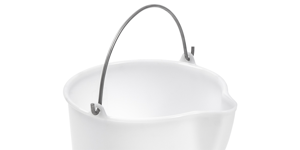 Secchio Industriale con Versatore e Maniglia in Acciaio Inox