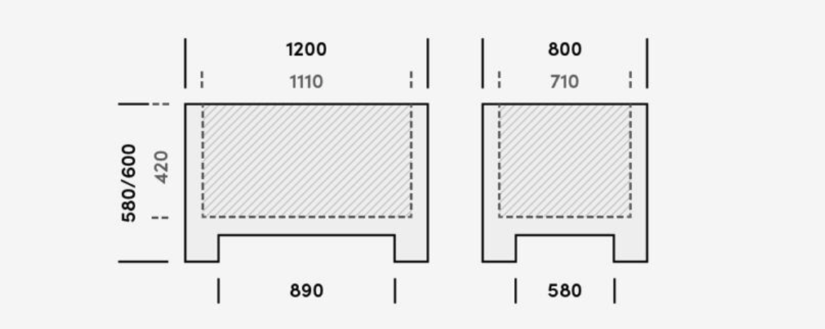 Eurobox (altura con travesaños 600 mm.)