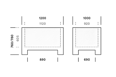 Agribox (altura con travesaños 780 mm.)
