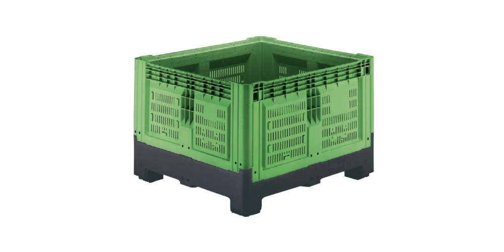 Smartbox Contenedor Plegable Perforado con 2 travesaños