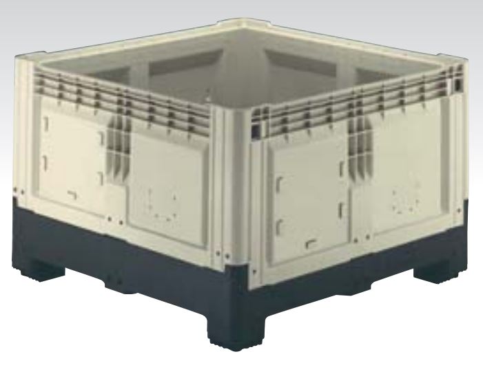 Smartbox Contenedor Plegable Cerrado con 4 patas