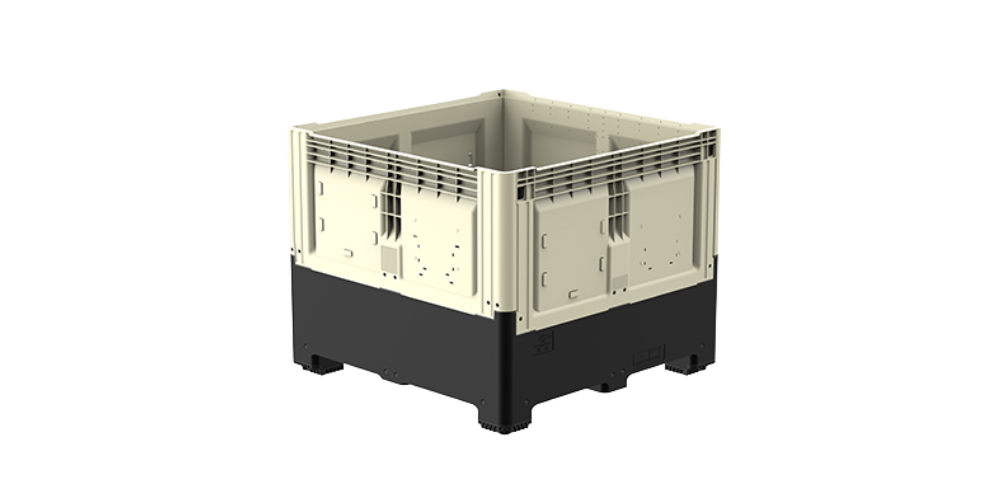 Smartbox Contenedor Plegable Cerrado con 2 travesaños
