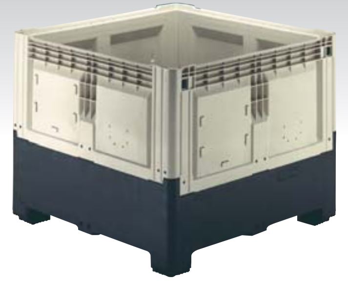 Smartbox Contenedor Plegable Cerrado con 3 travesaños