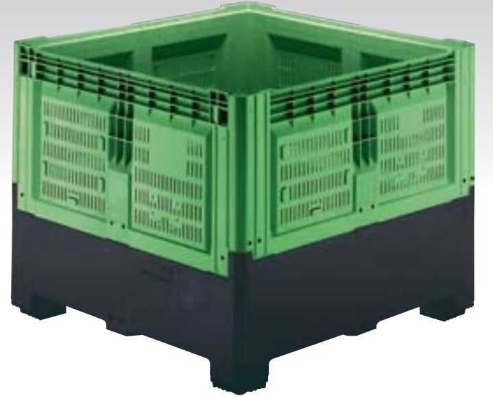 Smartbox Contenedor Plegable Perforado con 2 travesaños