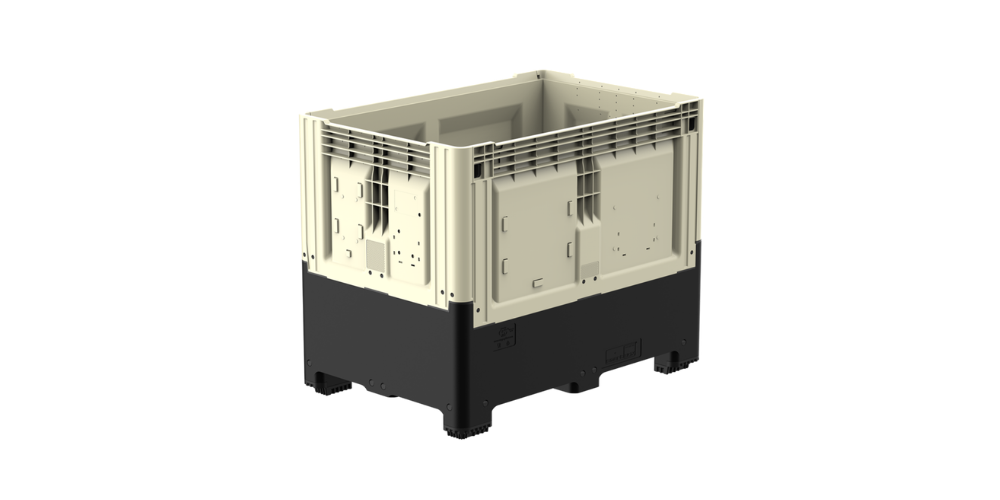 Smartbox Contenedor Plegable Cerrado con 3 travesaños