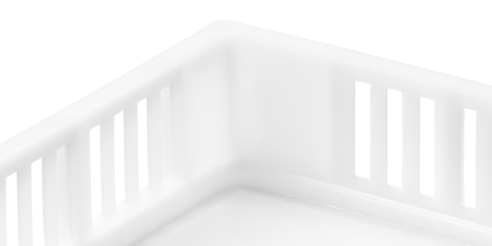 Euro Stackable Container with Perforated Walls and Solid Base