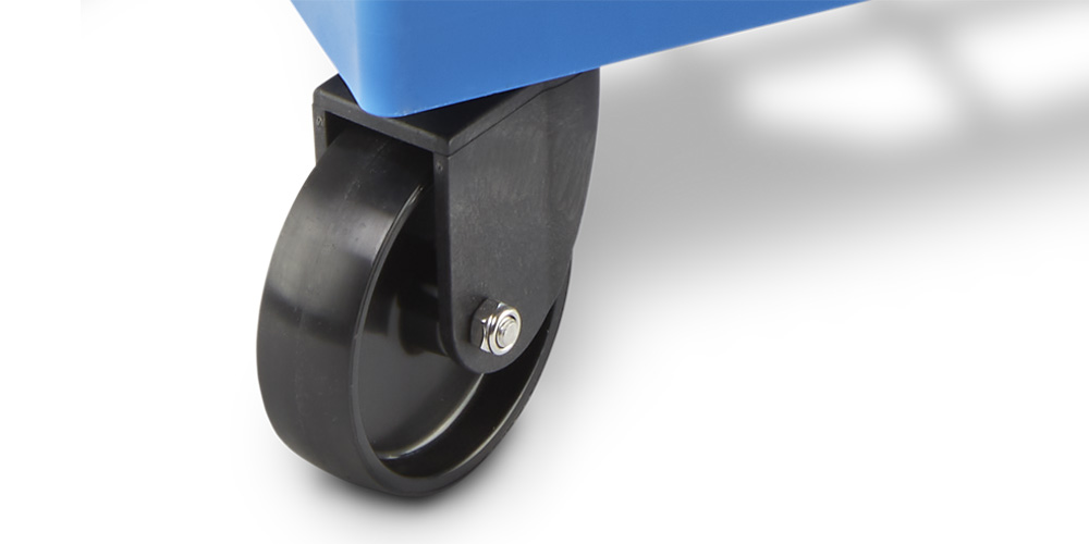 Carrello con 4 ruote girevoli di poliammide