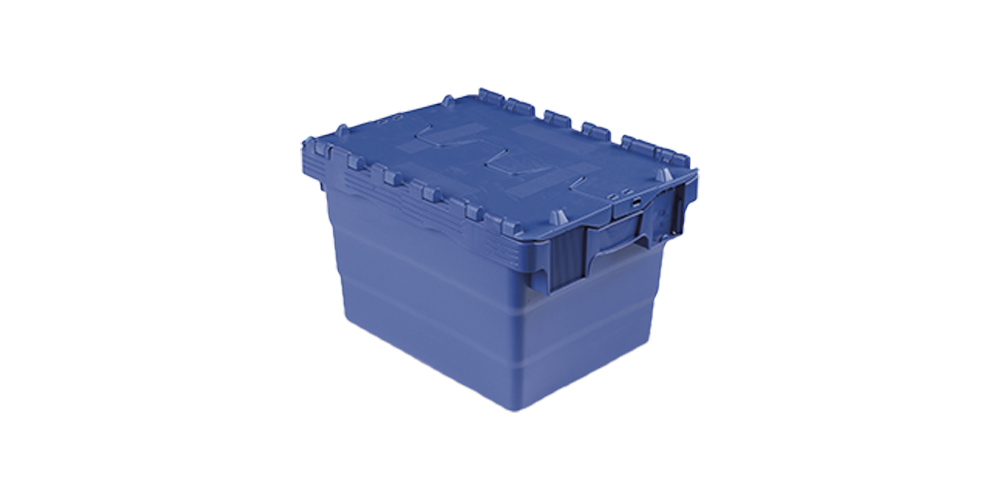 Euro-Mehrwegbehälter mit Scharnierdeckel 