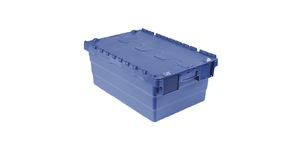 Euro-Mehrwegbehälter mit Scharnierdeckel 