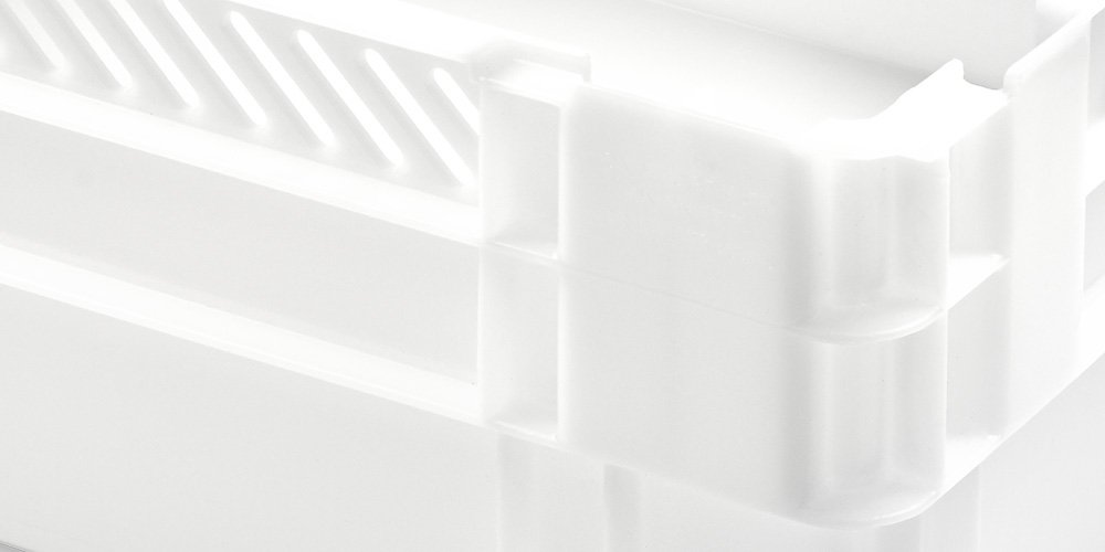 Euro-Drehstapelbehälter Seiten 1/4 durchbrochen und Boden geschlossen