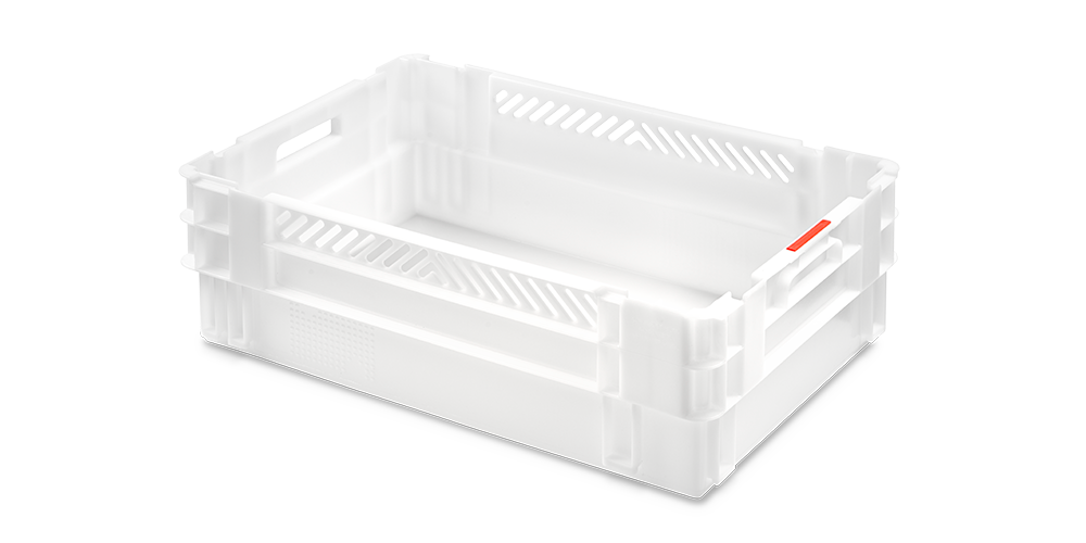 Euro-Drehstapelbehälter Seiten 1/4 durchbrochen und Boden geschlossen