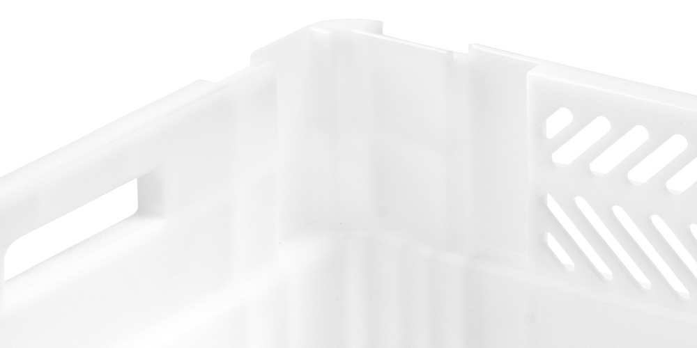 Euro-Drehstapelbehälter Seiten halb durchbrochen und Boden geschlossen