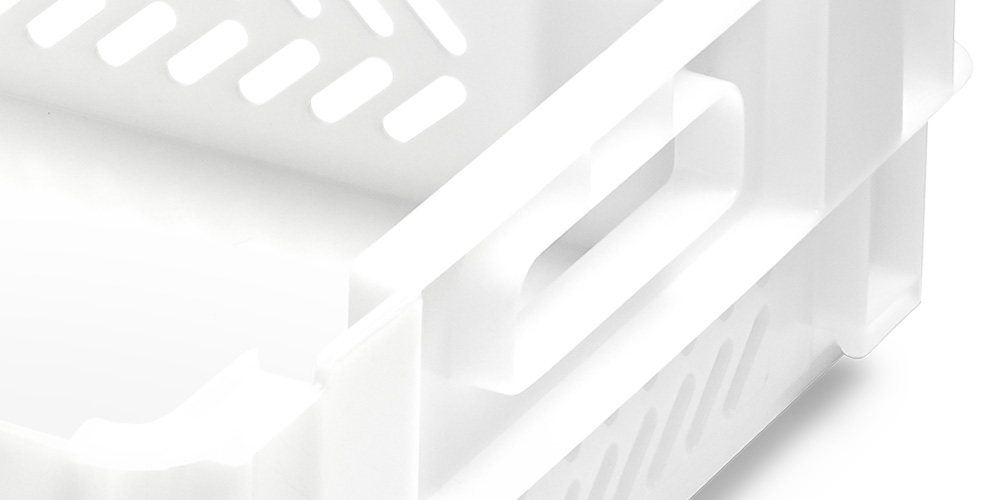 Euro-Drehstapelbehälter Seiten durchbrochen und Boden geschlossen 