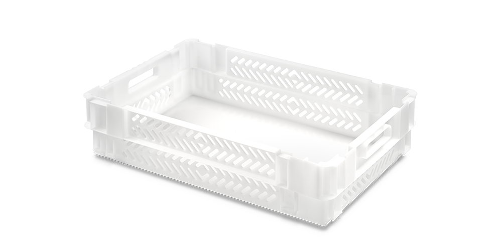 Euro-Drehstapelbehälter Seiten durchbrochen und Boden geschlossen 