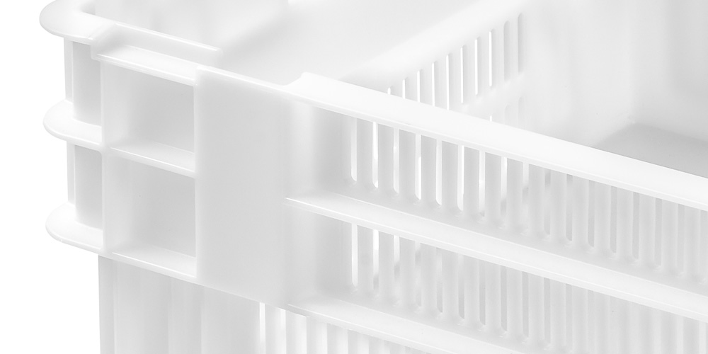 Euro-Drehstapelbehälter Seiten durchbrochen und Boden geschlossen