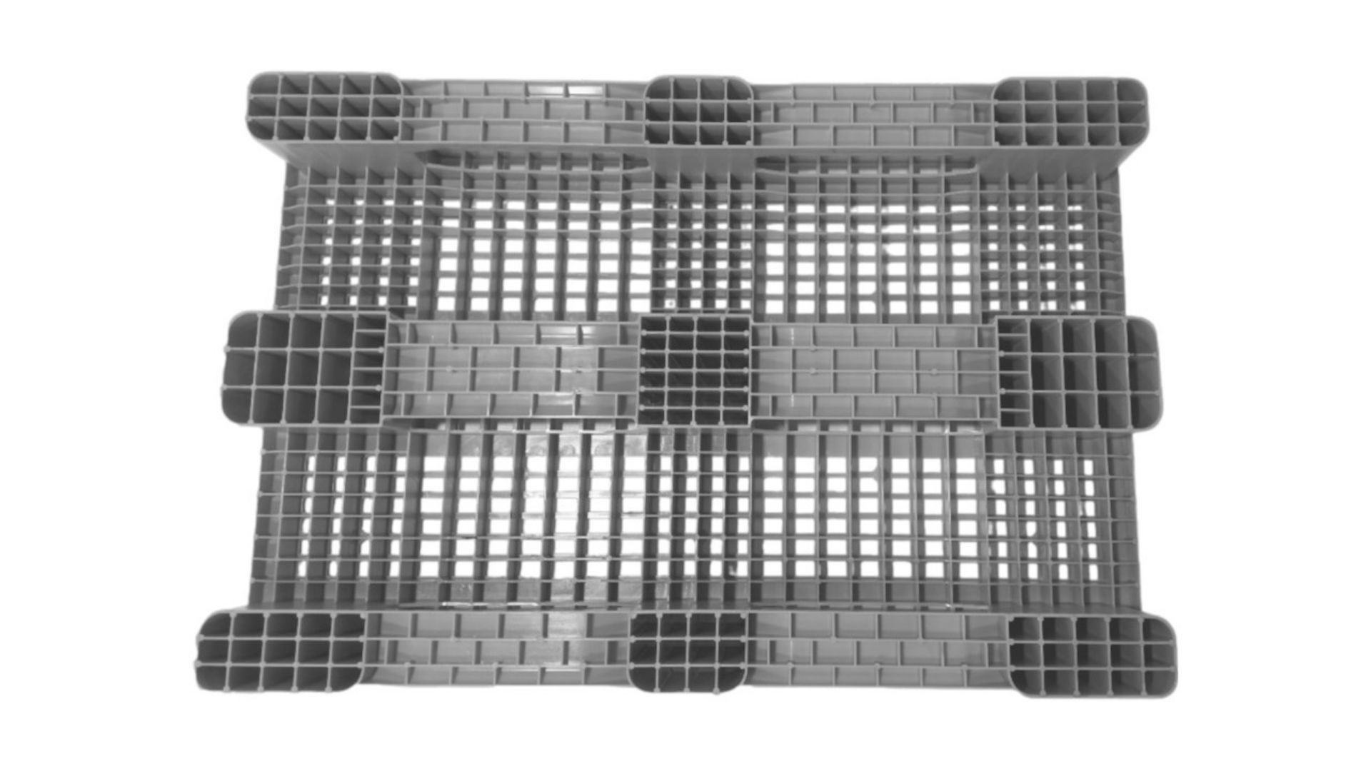 Palet 1200x800, perforado, 3 travesaños