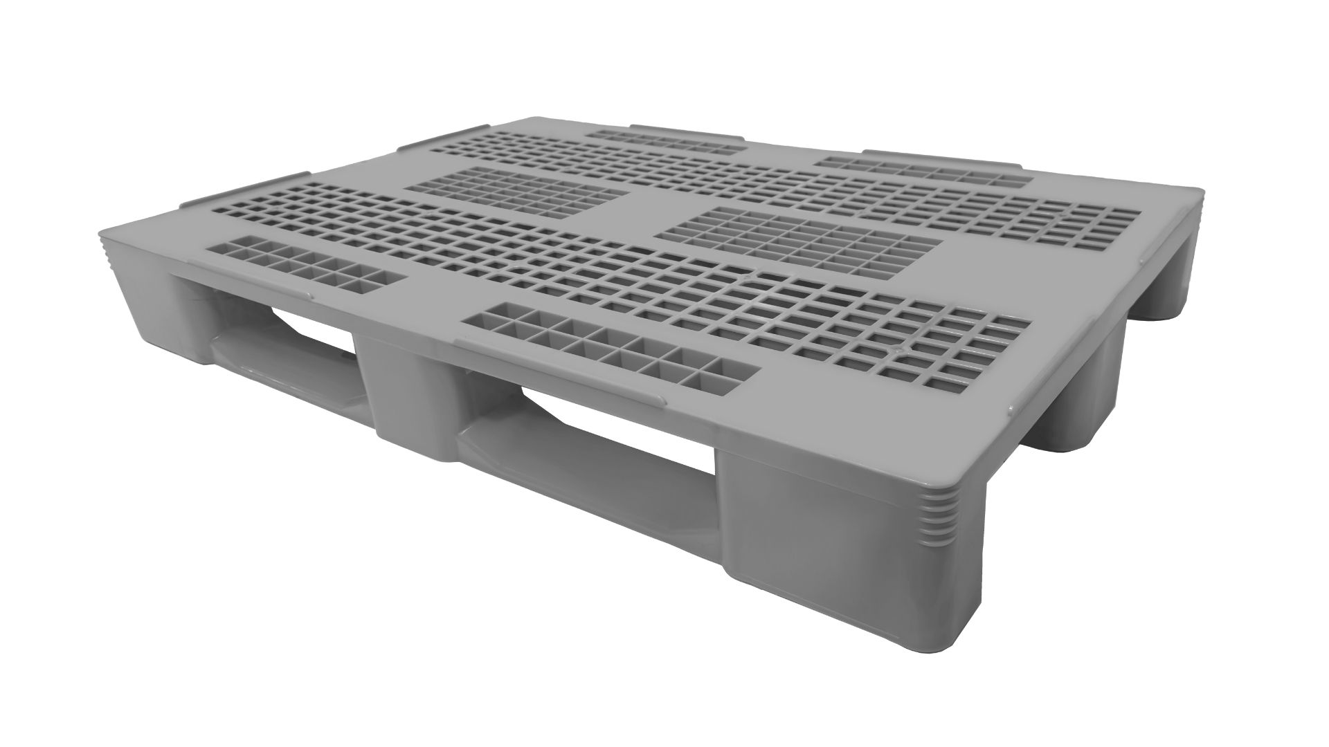 Palet 1200x800, perforado, 3 travesaños