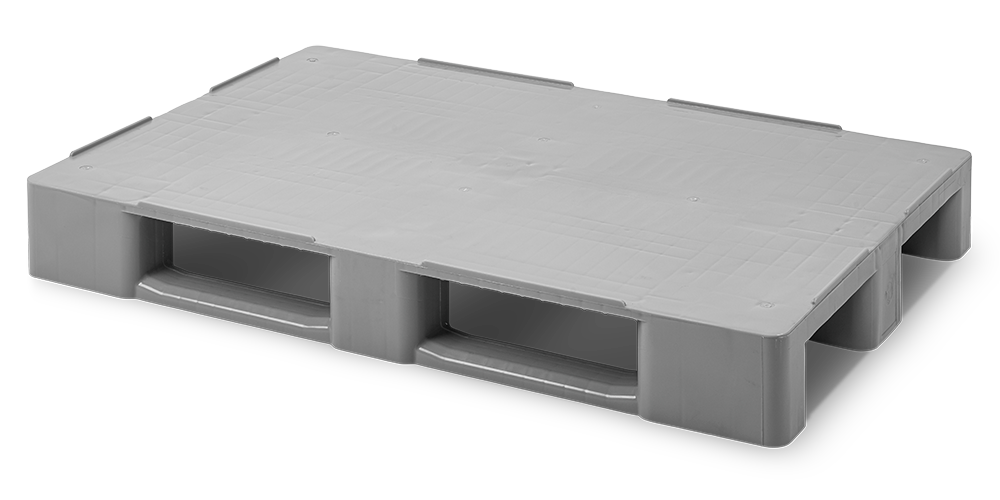 4er-Pack Kunststoffpaletten – 60x30 Cm, Grau, Was Produktbild-Vorschau 1