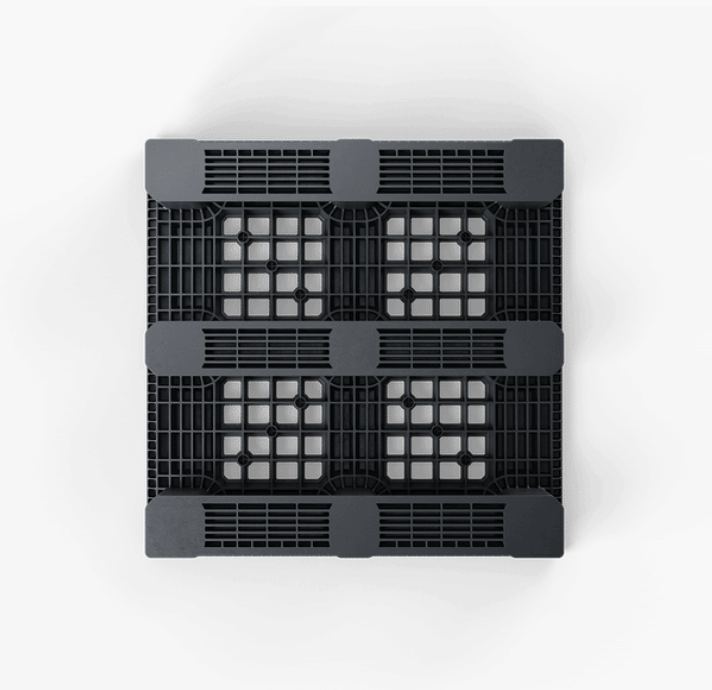 Palet 1200x1200, perforado, 3 travesaños