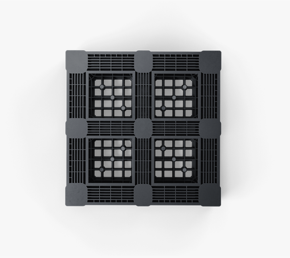 Palet 1140x1140, perforado, 6 travesaños