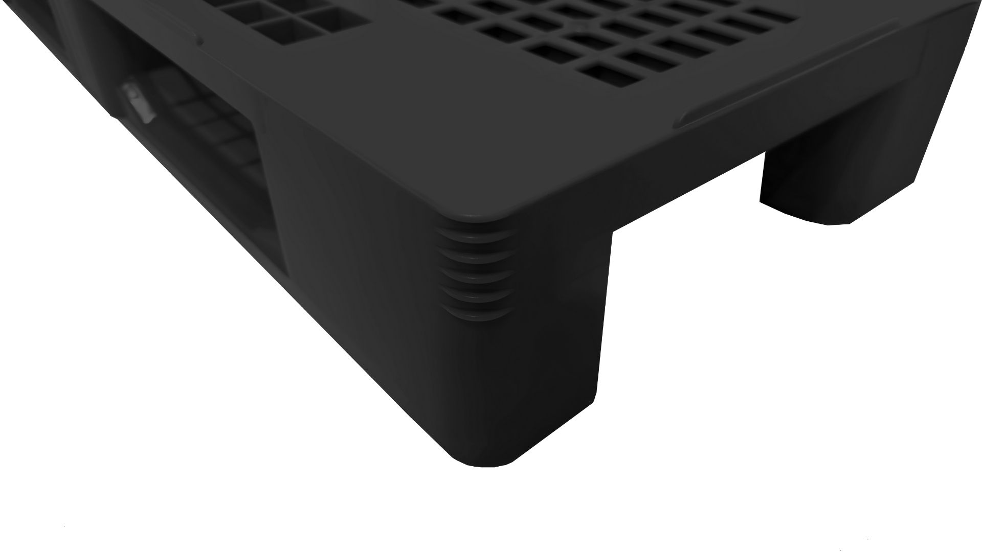 Palet 1200x800, perforado, 3 travesaños