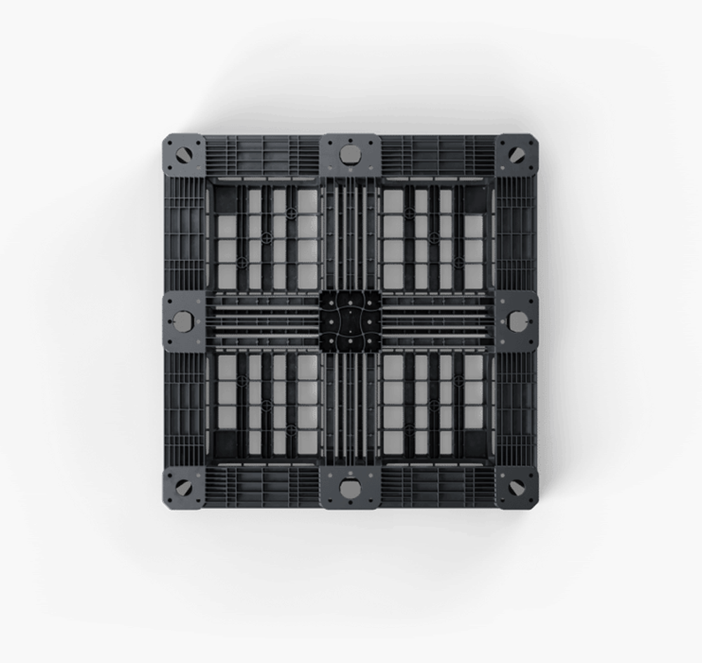 Palet 1140x1140, perforado, 6 travesaños