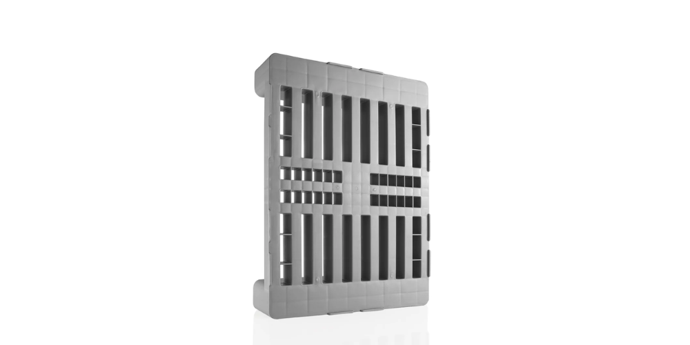 Palet 800x600, perforado, 2 travesaños